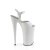 Pleaser BEYOND-009 Plateau Sandalettes Patent White EU-39 / US-9