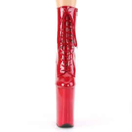 Pleaser BEYOND-1020 Plateau Ankle Boots Patent Red EU-36...