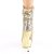 Pleaser BLONDIE-R-1009 Plateau Ankle Boots Sequins Gold EU-35 / US-5