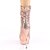 Pleaser BLONDIE-R-1009 Plateau Ankle Boots Sequins Chrome Rose Gold EU-37 / US-7