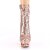 Pleaser BLONDIE-R-1009 Plateau Ankle Boots Sequins Chrome Rose Gold EU-38 / US-8