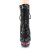 Pleaser BLONDIE-R-1020 Plateau Ankle Boots Sequins Black EU-35 / US-5