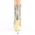 Pleaser BLONDIE-R-1020 Plateau Ankle Boots Sequins Chrome Gold EU-36 / US-6