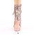 Pleaser BLONDIE-R-1020 Plateau Ankle Boots Sequins Chrome Rose Gold EU-36 / US-6