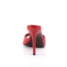 Pleaser CLASSIQUE-01 Mules Red EU-35 / US-5