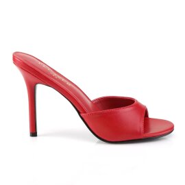 Pleaser CLASSIQUE-01 Mules Red EU-35 / US-5
