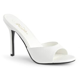 Pleaser CLASSIQUE-01 Mules White EU-35 / US-5