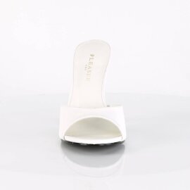 Pleaser CLASSIQUE-01 Mules White EU-35 / US-5