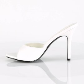 Pleaser CLASSIQUE-01 Mules White EU-35 / US-5
