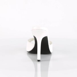 Pleaser CLASSIQUE-01 Mules White EU-35 / US-5