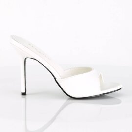 Pleaser CLASSIQUE-01 Mules White EU-35 / US-5