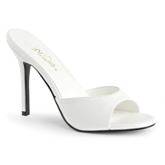 Pleaser CLASSIQUE-01 Mules White EU-37 / US-7