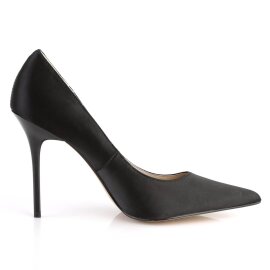 Pleaser CLASSIQUE-20 Pumps Black Satin EU-35 / US-5