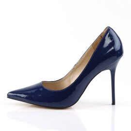 Pleaser CLASSIQUE-20 Pumps Patent Blue EU-38 / US-8