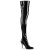Pleaser CLASSIQUE-3000 Overknee Boots Patent Black EU-44 / US-14