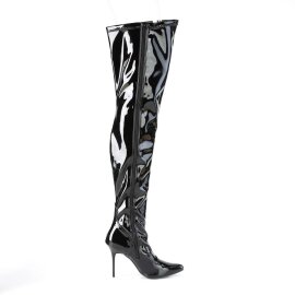 Pleaser CLASSIQUE-3000 Overknee Boots Patent Black EU-35 / US-5