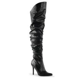 Pleaser CLASSIQUE-3011 Overknee Boots Faux Leather Black...