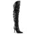 Pleaser CLASSIQUE-3011 Overknee Boots Faux Leather Black EU-38 / US-8