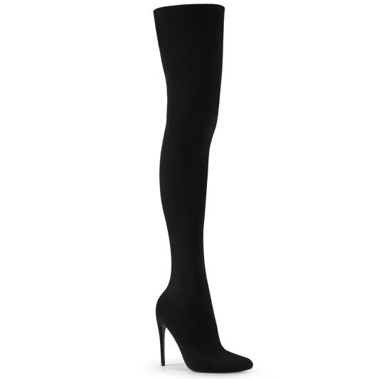 Pleaser COURTLY-3005 Overknee Boots Black EU-42 / US-12