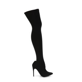 Pleaser COURTLY-3005 Overknee Boots Black EU-42 / US-12