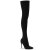 Pleaser COURTLY-3005 Overknee Boots Black EU-42 / US-12