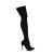 Pleaser COURTLY-3005 Overknee Boots Black EU-44 / US-14