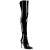 Pleaser COURTLY-3012 Overknee Boots Patent Black EU-44 / US-14