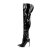 Pleaser COURTLY-3012 Overknee Boots Patent Black EU-44 / US-14