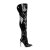 Pleaser COURTLY-3012 Overknee Boots Patent Black EU-44 / US-14