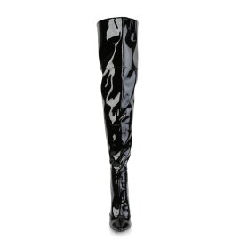 Pleaser COURTLY-3012 Overknee Boots Patent Black EU-37 /...