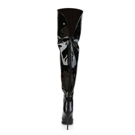 Pleaser COURTLY-3012 Overknee Boots Patent Black EU-37 / US-7