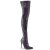 Pleaser COURTLY-3015 Overknee Boots Glitter Black EU-37 / US-7