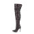Pleaser COURTLY-3015 Overknee Boots Glitter Black EU-37 / US-7