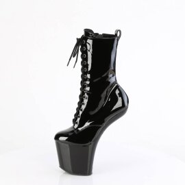 Pleaser CRAZE-1040 Plateau Ankle Boots Patent Black EU-41 / US-11