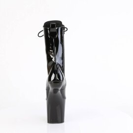 Pleaser CRAZE-1040 Plateau Ankle Boots Patent Black EU-41 / US-11