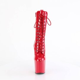 Pleaser CRAZE-1040 Plateau Ankle Boots Patent Red EU-38 /...
