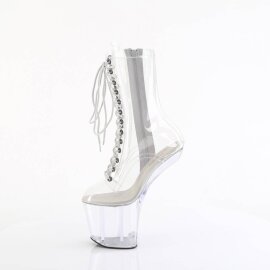 Pleaser CRAZE-1040C Plateau Ankle Boots Transparent EU-37 / US-7