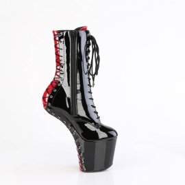 Pleaser CRAZE-1040FH Plateau Ankle Boots Patent Black EU-37 / US-7