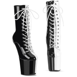 Pleaser CRAZE-1040TT Plateau Ankle Boots Patent Black...