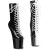 Pleaser CRAZE-1040TT Plateau Ankle Boots Patent Black White EU-39 / US-9