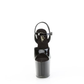 Pleaser CRAZE-809 Plateau Sandalettes Patent Black EU-40...