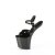 Pleaser CRAZE-809 Plateau Sandalettes Patent Black EU-37 / US-7