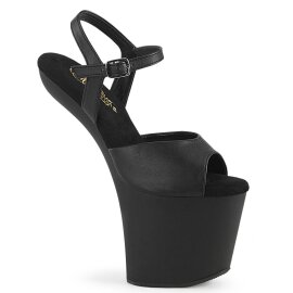 Pleaser CRAZE-809 Plateau Sandalettes Faux Leather Black...