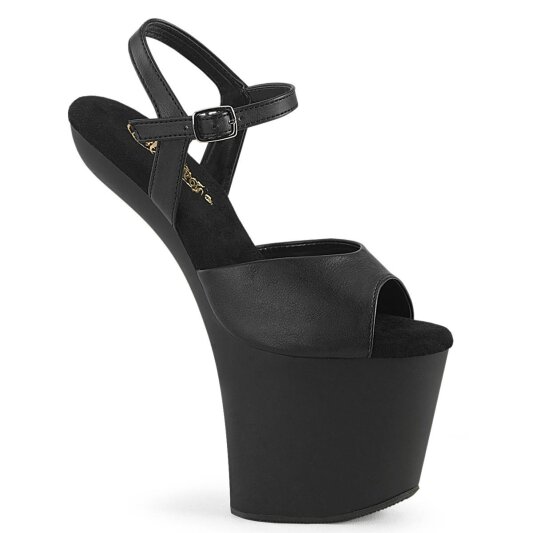 Pleaser CRAZE-809 Plateau Sandalettes Faux Leather Black EU-37 / US-7