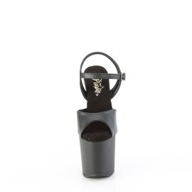 Pleaser CRAZE-809 Plateau Sandalettes Faux Leather Black...