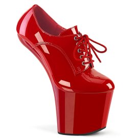 Pleaser CRAZE-860 Plateau Pumps Patent Red EU-38 / US-8