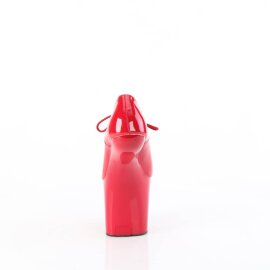 Pleaser CRAZE-860 Plateau Pumps Patent Red EU-38 / US-8