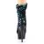 Pleaser DELIGHT-1004 Plateau Ankle Boots Sequins Green EU-35 / US-5