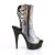 Pleaser DELIGHT-1018SP Plateau Ankle Boots Black Colorful EU-37 / US-7