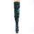 Pleaser DELIGHT-3004 Plateau Overknee Boots Sequins Green EU-35 / US-5